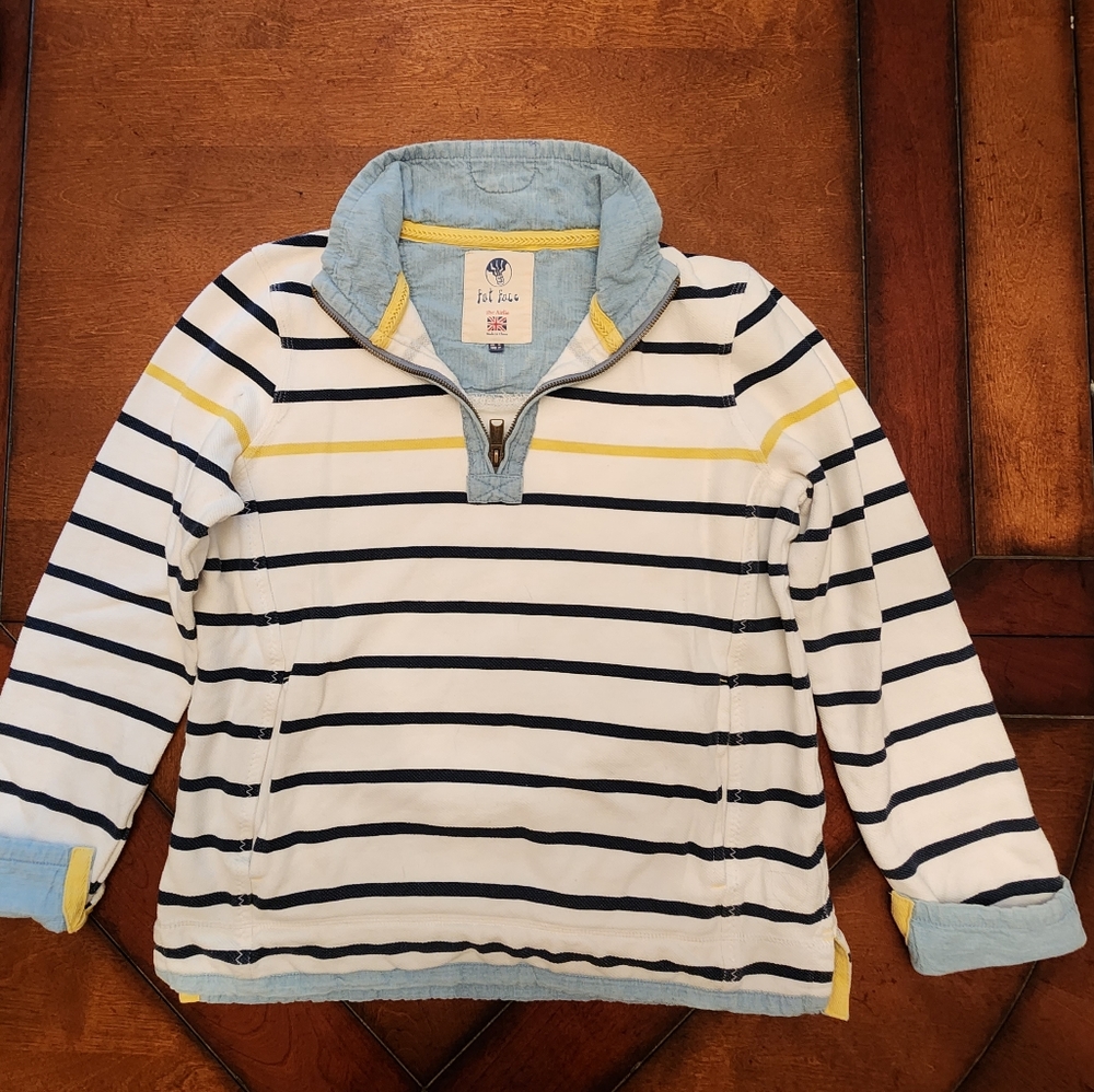 Fat Face Iconic Airlie Pull Over 1/4 Zip - Size 6